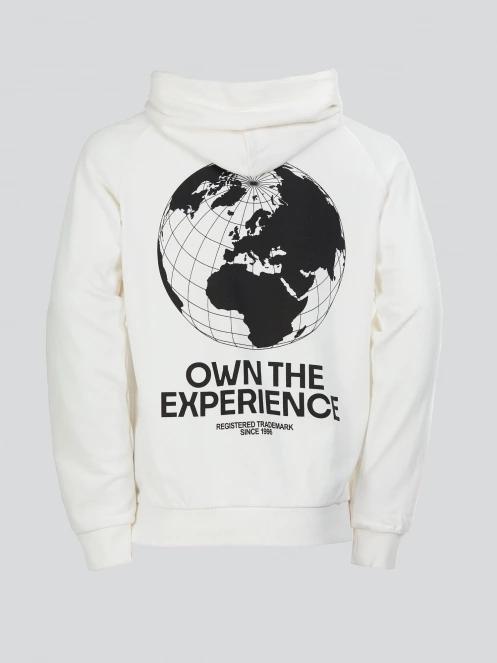 pulover pt. barbati Fundango Kronos Hooded Sweatshirt alb 9