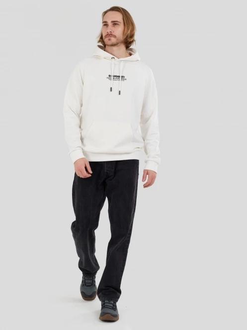 pulover pt. barbati Fundango Kronos Hooded Sweatshirt alb 4