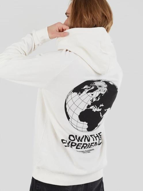 pulover pt. barbati Fundango Kronos Hooded Sweatshirt alb 6