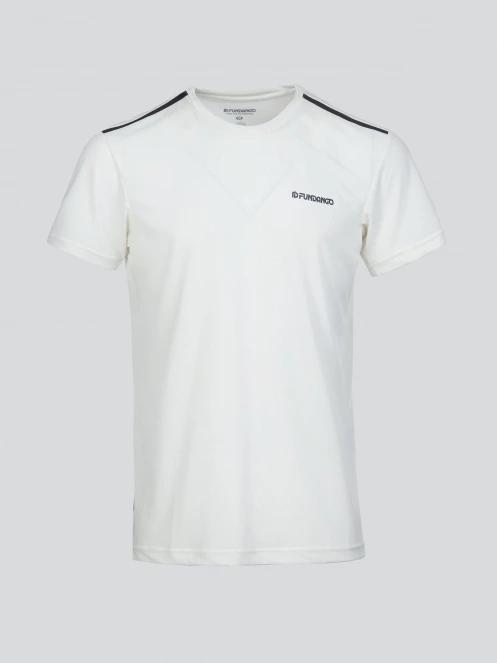 tricou pentru sport, cu maneci scurte pt. barbati Fundango Skeleton Tech-T alb 8