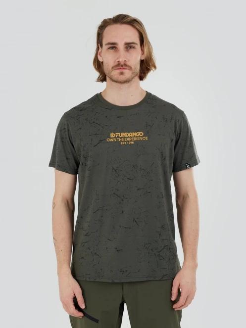 tricou pentru sport, cu maneci scurte pt. barbati Fundango Theory T-shirt oliv 2