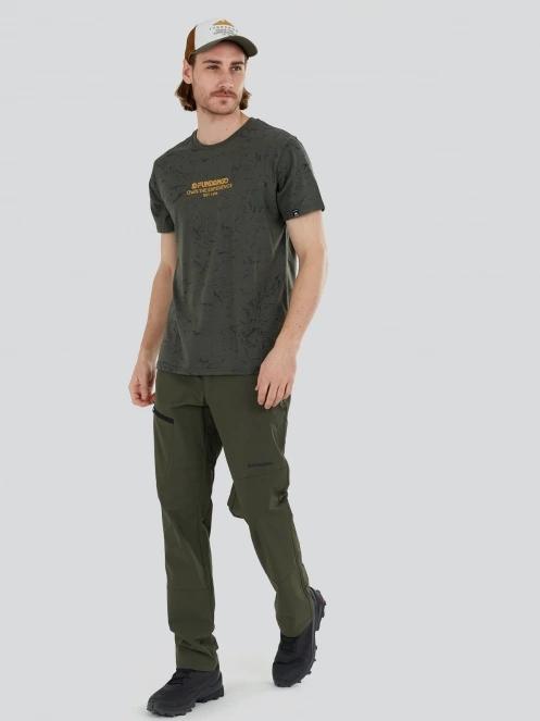 tricou pentru sport, cu maneci scurte pt. barbati Fundango Theory T-shirt oliv 4