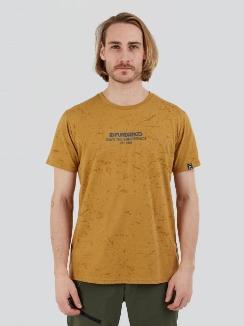 tricou pentru sport, cu maneci scurte pt. barbati Fundango Theory T-shirt galben 3
