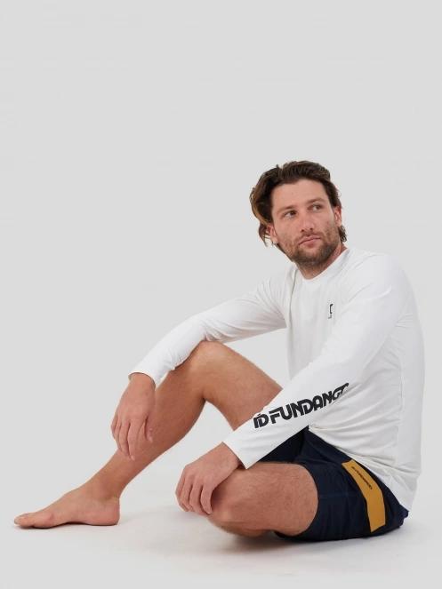 lycra cu maneci lungi pt. barbati Fundango Manado Long II Rashguard alb 5