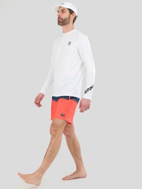 lycra cu maneci lungi pt. barbati Fundango Manado Long III Rashguard alb 4