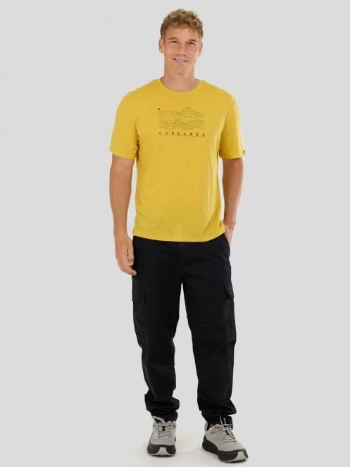 tricou cu maneci scurte pt. barbati Fundango Wanaka Merino T-shirt galben 4