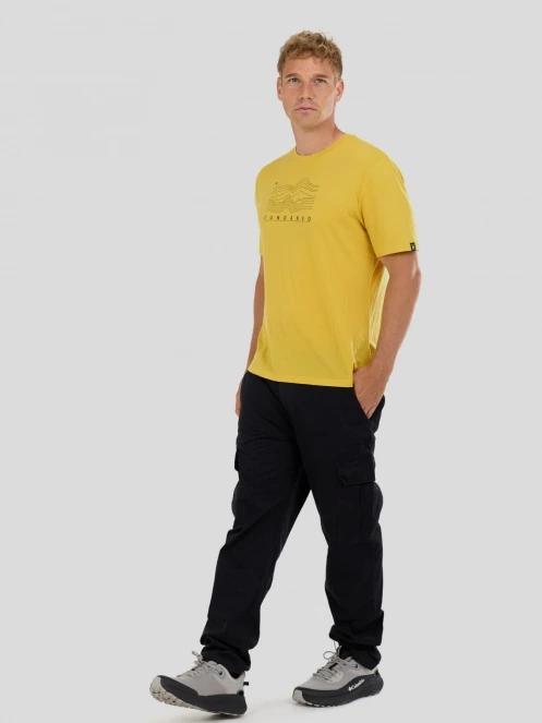 tricou cu maneci scurte pt. barbati Fundango Wanaka Merino T-shirt galben 5