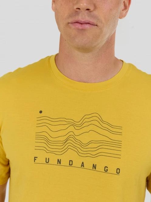 tricou cu maneci scurte pt. barbati Fundango Wanaka Merino T-shirt galben 6