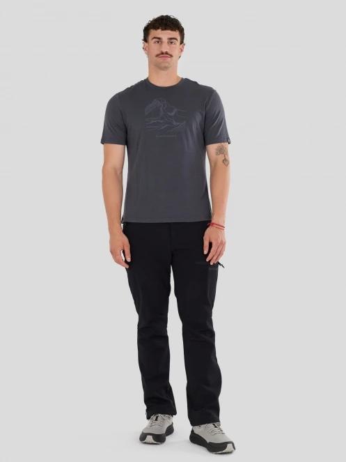 tricou cu maneci scurte pt. barbati Fundango Wanaka Merino T-shirt gri 4