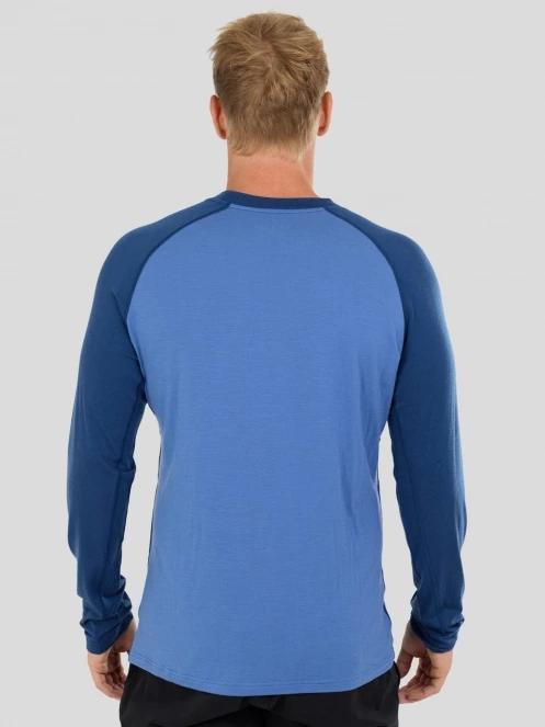 top lenjerie de corp pt. barbati Fundango Rotorua Merino Longsleeve albastru 3