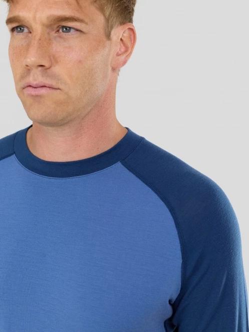 top lenjerie de corp pt. barbati Fundango Rotorua Merino Longsleeve albastru 5