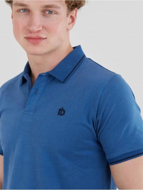 tricou cu guler pt. barbati Fundango Incognito Mono Poloshirt albastru 5