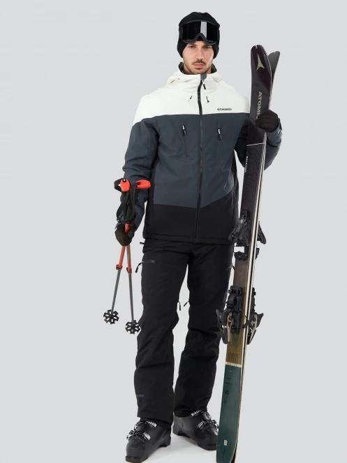 geaca de schi pt. barbati Fundango Privet Allmountain Jacket gri 4