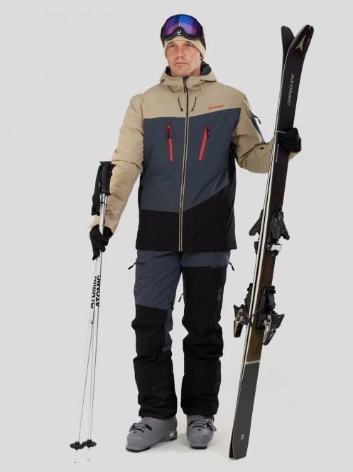 geaca de schi pt. barbati Fundango Privet Allmountain Jacket nisip 4