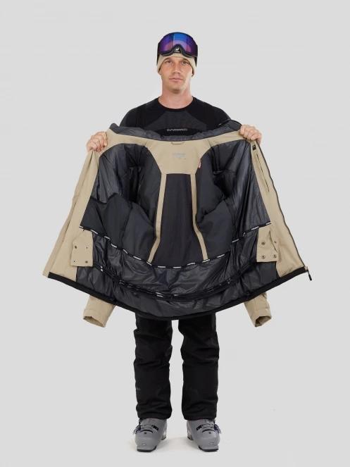 geaca de schi pt. barbati Fundango Privet Allmountain Jacket nisip 5
