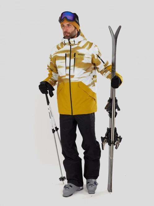 geaca de schi pt. barbati Fundango Baily ECO Allmountain Jacket galben 4