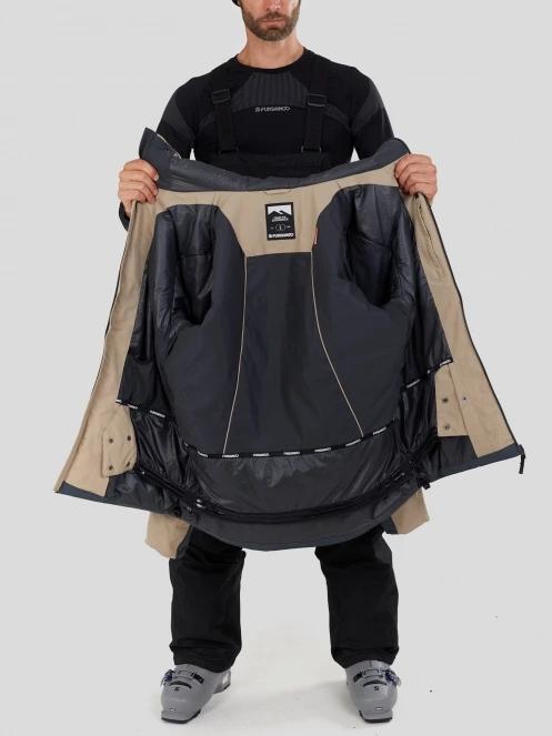 geaca de schi pt. barbati Fundango Baily ECO Allmountain Jacket nisip 5