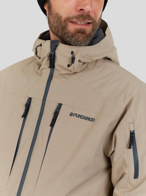 geaca de schi pt. barbati Fundango Baily ECO Allmountain Jacket nisip 7