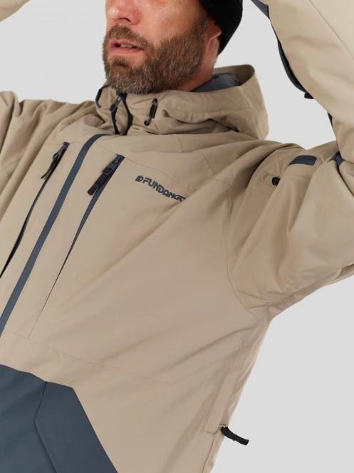 geaca de schi pt. barbati Fundango Baily ECO Allmountain Jacket nisip 8