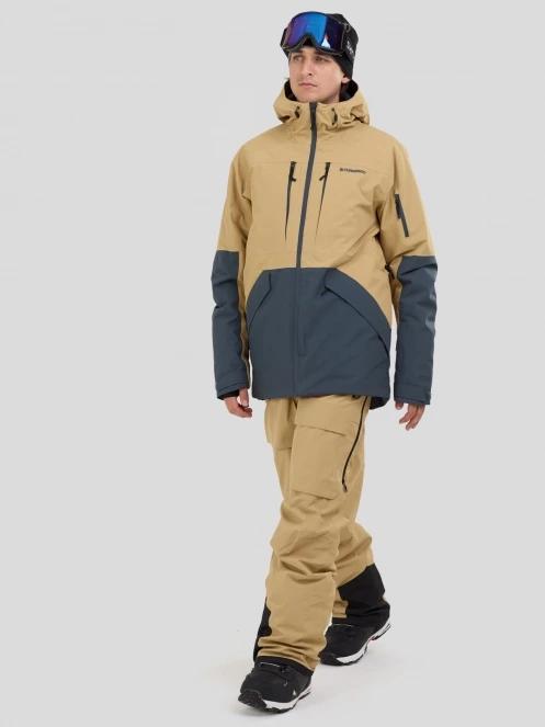geaca de schi pt. barbati Fundango Baily ECO Allmountain Jacket nisip 4