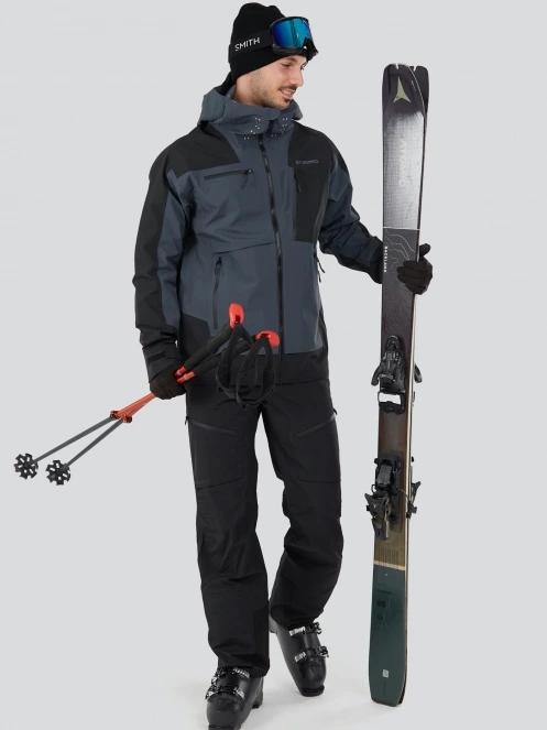 geaca de schi pt. barbati Fundango Manota 3L Shell Jacket gri 4