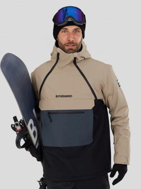 jacheta hanorac pt. barbati Fundango Hydra ECO Anorak nisip 2