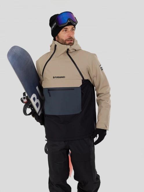 jacheta hanorac pt. barbati Fundango Hydra ECO Anorak nisip 4
