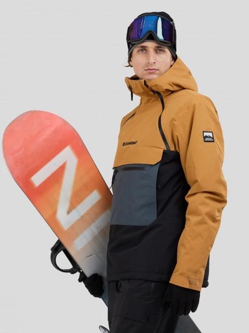 jacheta hanorac pt. barbati Fundango Hydra ECO Anorak maro 2