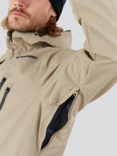 geaca de foita pt. barbati Fundango Rigel ECO 3L Jacket nisip 8