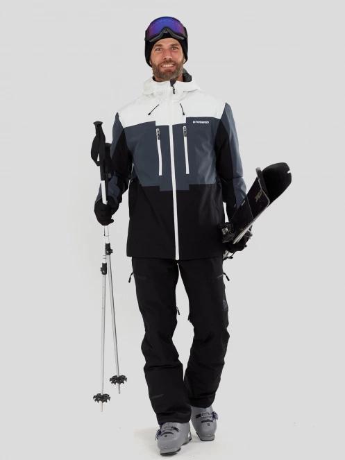geaca de schi pt. barbati Fundango Nelson Allmountain Jacket alb 4