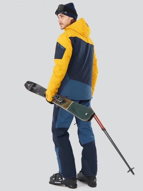 pantaloni de schi pt. barbati Fundango Teak Colourblock Pants albastru 5