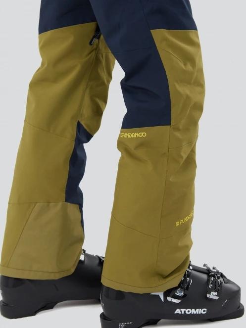 pantaloni de schi pt. barbati Fundango Teak Colourblock Pants verde 7