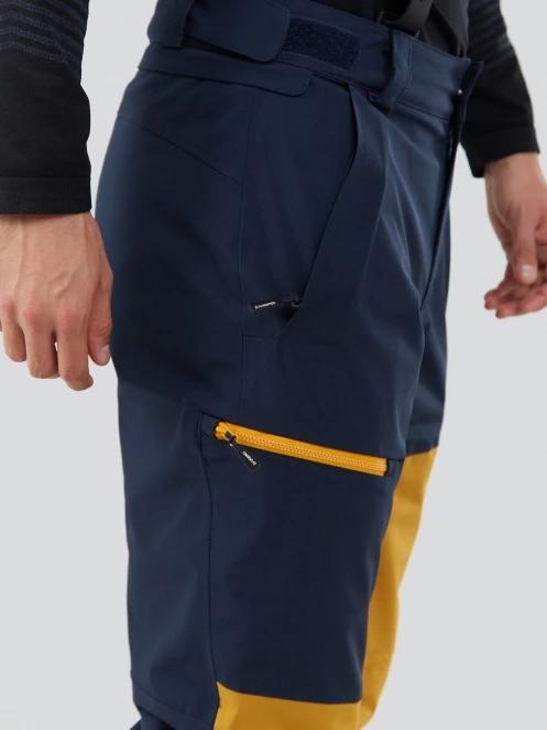 pantaloni de schi pt. barbati Fundango Teak Colourblock Pants galben 6