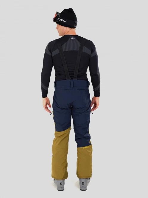 pantaloni de schi pt. barbati Fundango Teak Colourblock Pants albastru inchis 3