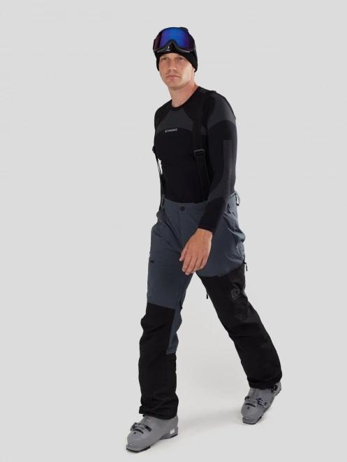 pantaloni de schi pt. barbati Fundango Teak Colourblock Pants gri 4