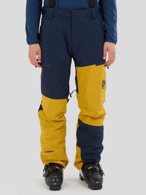 pantaloni de schi pt. barbati Fundango Teak Colourblock Pants galben 2