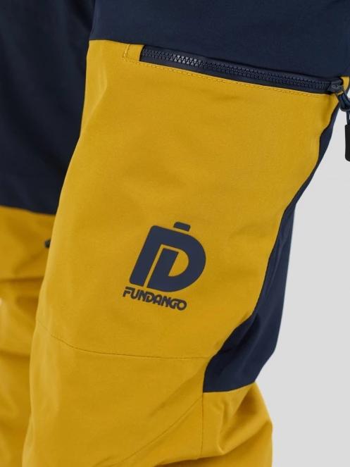 pantaloni de schi pt. barbati Fundango Teak Colourblock Pants galben 6