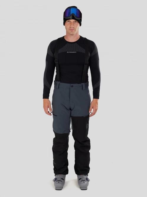 pantaloni de schi pt. barbati Fundango Teak Colourblock Pants gri 2