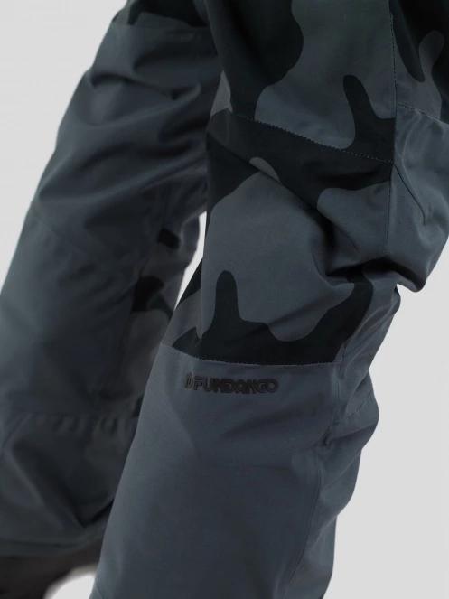 pantaloni de schi pt. barbati Fundango Teak Colourblock Pants gri 5