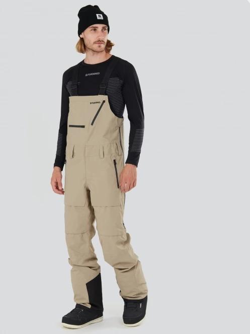 pantaloni de schi pt. barbati Fundango Benton 3L Bib Pants nisip 5