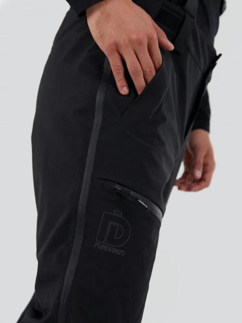 pantaloni de schi pt. barbati Fundango Mugo Fullzip Pants negru 7