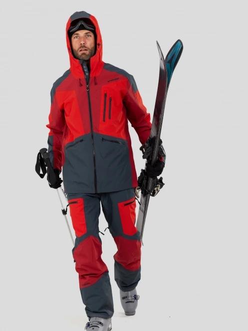 pantaloni de schi pt. barbati Fundango Nexara ECO 3L Pants rosu 4