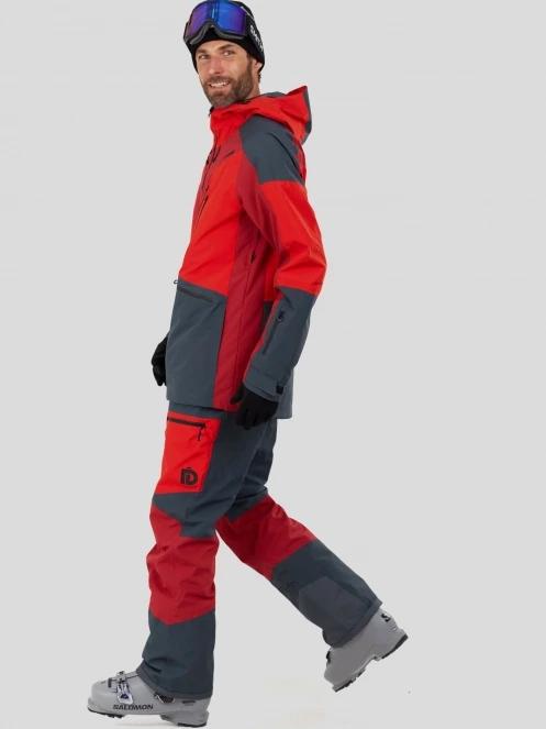 pantaloni de schi pt. barbati Fundango Nexara ECO 3L Pants rosu 5