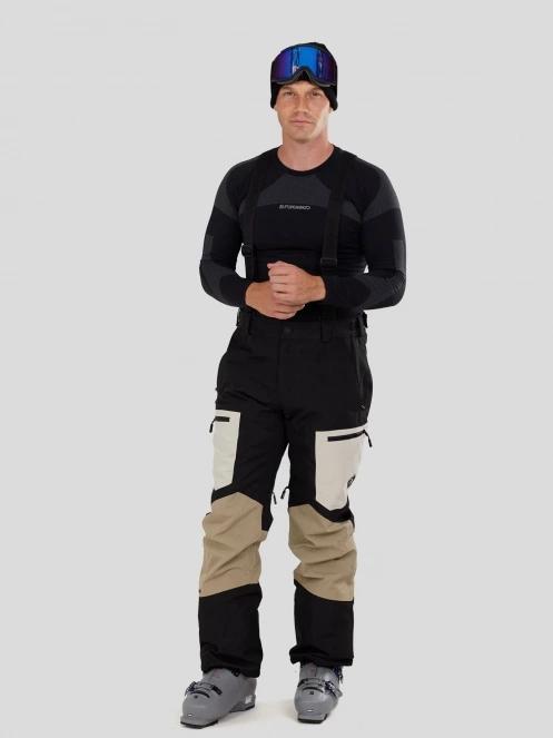 pantaloni de schi pt. barbati Fundango Nexara ECO 3L Pants nisip 2