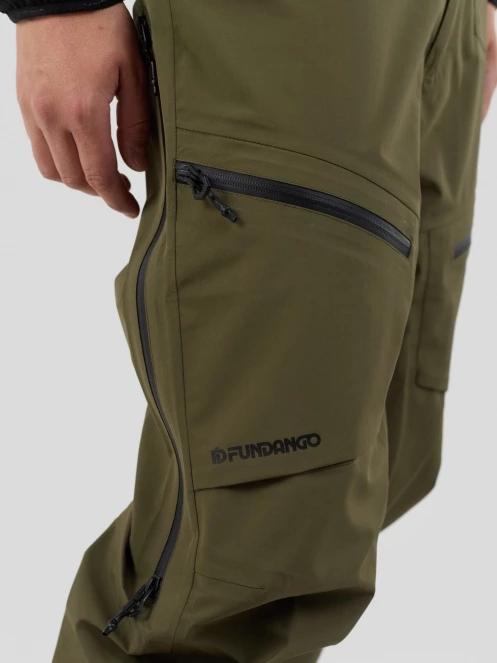 pantaloni pt. barbati Fundango Artane ECO 3L Shell Pants verde 6