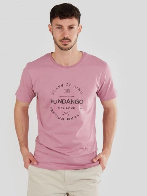 tricou cu maneci scurte pt. barbati Fundango Basic-T Logo 04 violet 2