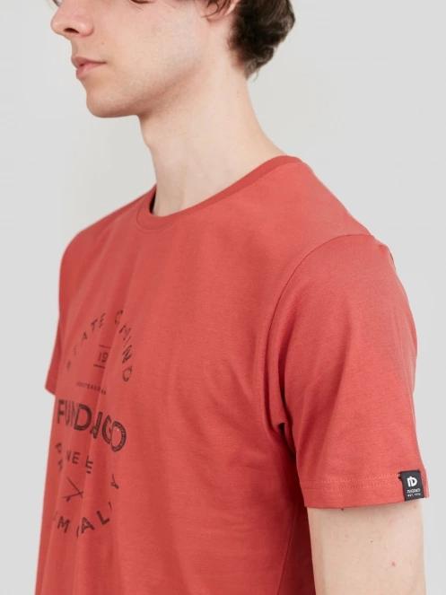tricou cu maneci scurte pt. barbati Fundango Basic-T Logo 04 rosu 7