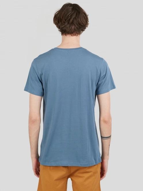 tricou cu maneci scurte pt. barbati Fundango Basic-T Logo 04 albastru 3