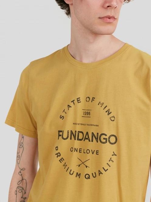 tricou cu maneci scurte pt. barbati Fundango Basic-T Logo 04 oliv 6