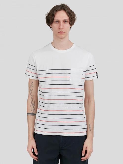 tricou cu maneci scurte pt. barbati Fundango Jaggy Pocket T-shirt rosu 2